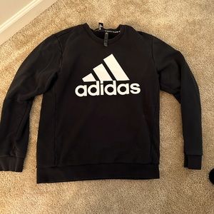 Adidas black long sleeve pullover size medium